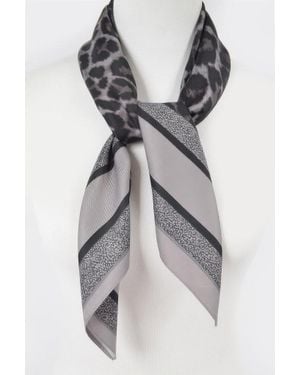 TRUEDAMES Leopard Luxe Styling Scarf - Gray