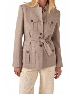 MAISON HOTEL Nehru Jacket - Natural