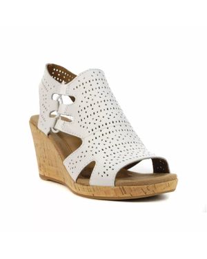 Rockport Janna Perf Wedge Bootie - Metallic