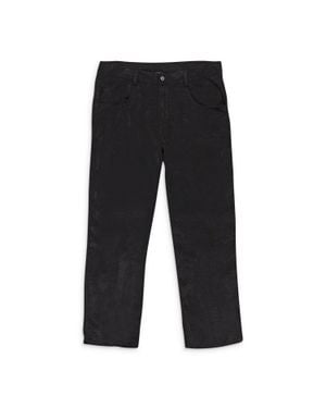 CALLIPYGIAN Satin Straight Pants - Black