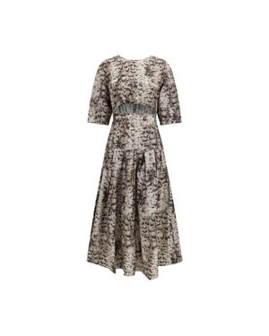 Pinko Cotton Casual Dress - Gray