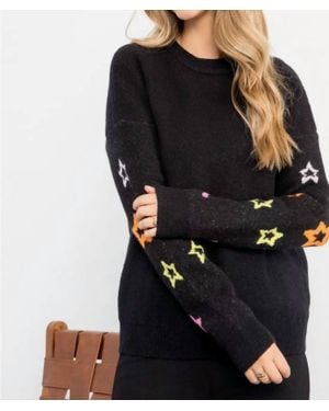 Thml Star Sleeve Knit Crewneck - Black