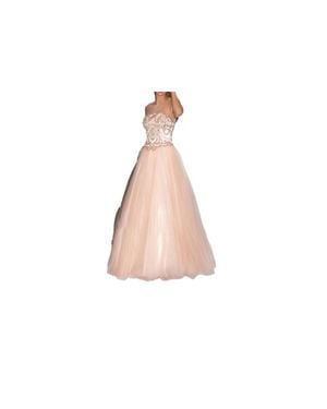 Jovani Sleeveless Sheer Panel Gown - Black