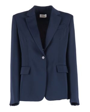 P.A.R.O.S.H. Single Breasted Jacket - Blue