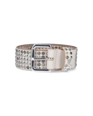 HTC Studded Belt - White