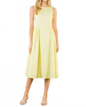 Thml Perfect Midi Dress - Yellow