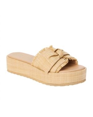 Matisse Sunda Platform Slide Sandals - Natural