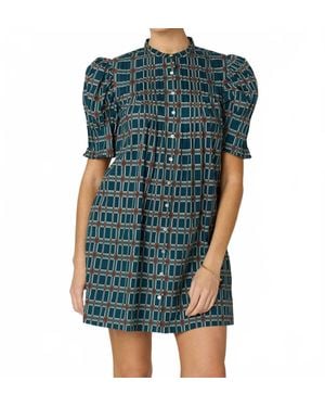 Cleobella Nadia Mini Dress - Blue