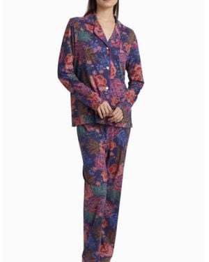 Johnny Was The Carly Pajama Set - Blue