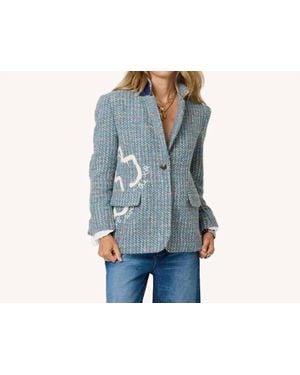 Kerri Rosenthal Workday Love Rises Blazer - Blue