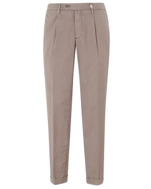 Myths Turtledove Zeus Turn-Up Waist Loops Wool Pants - Gray