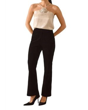 Greylin Milton Velvet Straight Leg Pant - Black
