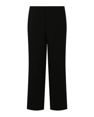 Ferragamo Wide-Leg Pants - Black