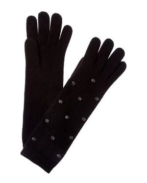 Portolano Scattered Stones Cashmere Gloves - Black