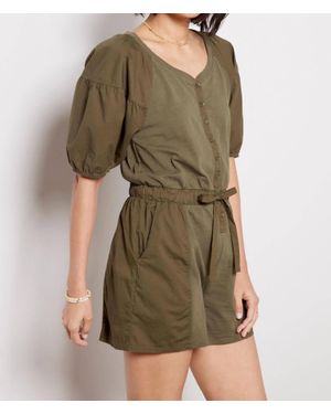 Nation Ltd Garner Combo Romper - Green