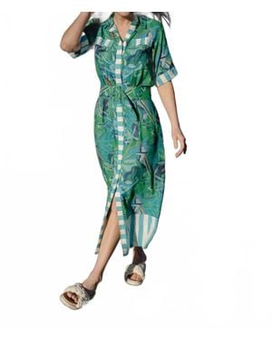 Briton Court Elena Midi Dress - Green