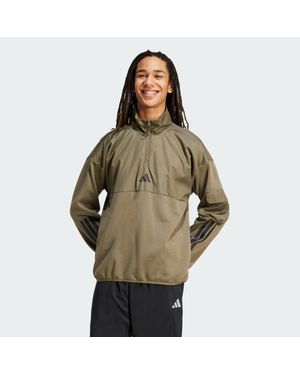 adidas City Tech Utility Half-Zip Sweatshirt - Green