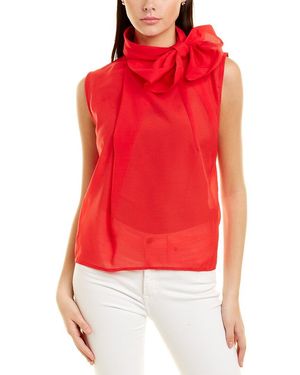 Gracia Organza Top - Red