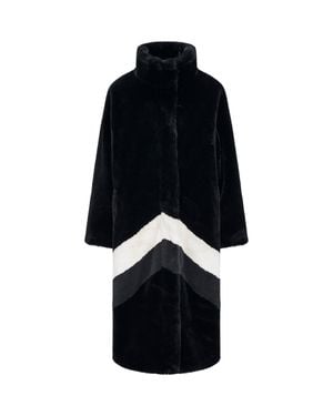 Perfect Moment Astrid Long Faux Fur Ski Jacket - Black