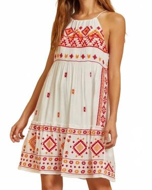 Savanna Jane Aztec Dress - Red