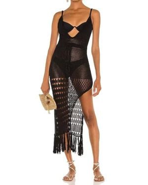 Flook Layanah Crochet Dress - Black