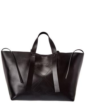 Off-White c/o Virgil Abloh Day Off Medium Leather Tote - Black