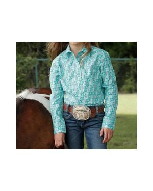 Cinch Girls Cruel Long Sleeve Shirt - Green