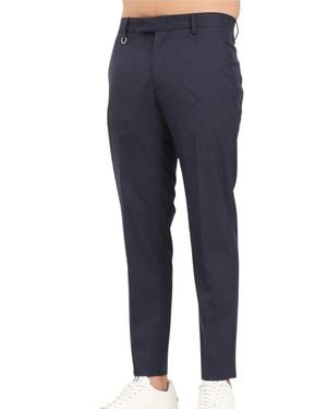 GOLDEN CRAFT 1957 Tapered Wool-Blend Pants - Blue