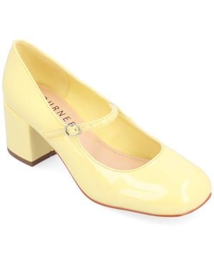 Journee Collection Apos;S Okenna Medium And Wide Width Pumps - Yellow