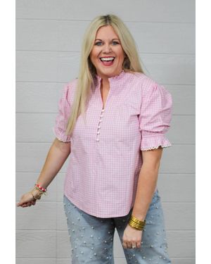 Layerz Clothing Lauren Short Sleeve Top - Multicolor
