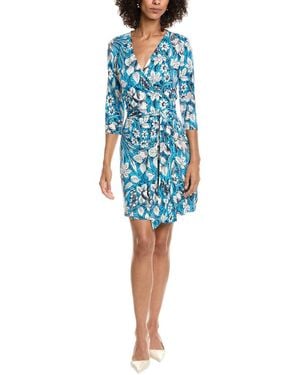 Diane von Furstenberg New Julian Silk Wrap Dress - Blue