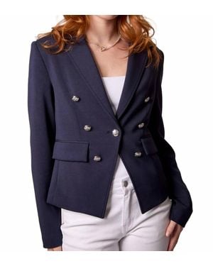 Blue Revival Kasey Nautical Hooded Blazer - Blue