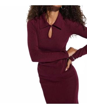 Nation Ltd Coco Form-Fitting Top - Purple