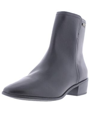 Rockport Geovana Leather Waterproof Ankle Boots - Blue