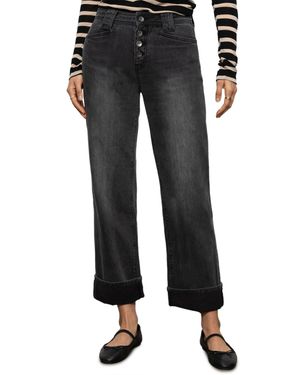 Sanctuary Luna Cuffed Denim Pant - Black