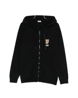 Moschino Silk And Nylon Knit Sweatshirt - Black