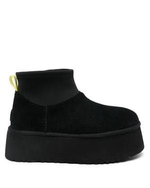 UGG Classic Mini Dipper Suede Ankle Boots - Black