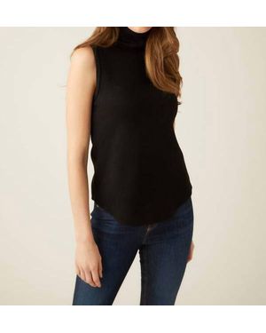 Fifteen Twenty Sleeveless Turtleneck Top - Black