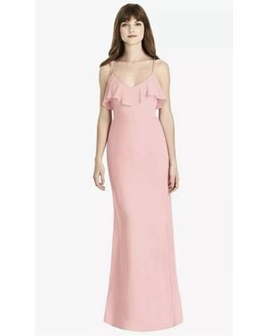 The Dessy Group Lux Chiffon Full-Length Dress - Pink