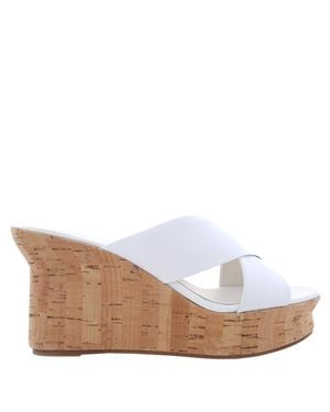 Ferragamo Ferragamo Ant 70 Nappa Wedge Sandals - White