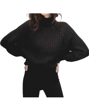 LBLC The Label Jules Chunky Knit Sweater - Black