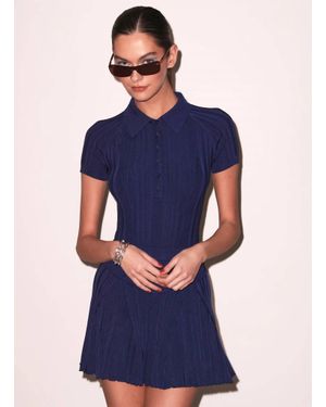 Fleur du Mal Rib Flared Skirt - Blue