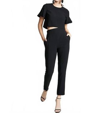Black Halo Syon 2 Piece Jumpsuit - Black