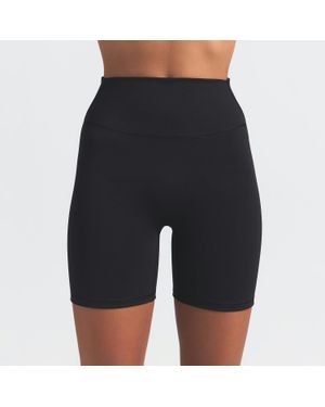 ÉTERNE High-Waisted Biker Shorts - Black