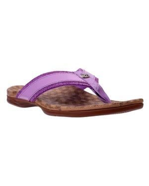 Spenco Cabo A596582 Flip Flop Slip On Thong Sandals Gal1707 - Purple