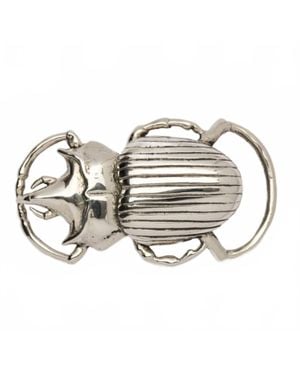 Claris Virot Beetle Belt Buckle - Metallic