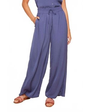 Renuar Air Flow Wide-Leg Pants - Blue
