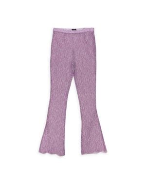 CALLIPYGIAN Lace Pants - Purple