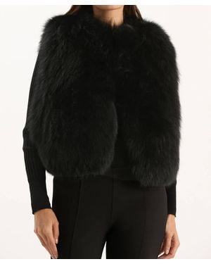 tyler boe Tai Fur Vest - Black