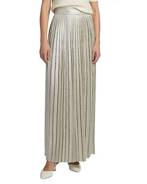 Toccin Dillon Pleated Midi Skirt - Multicolor